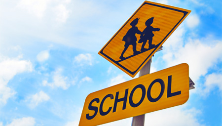 School zone traffic sign